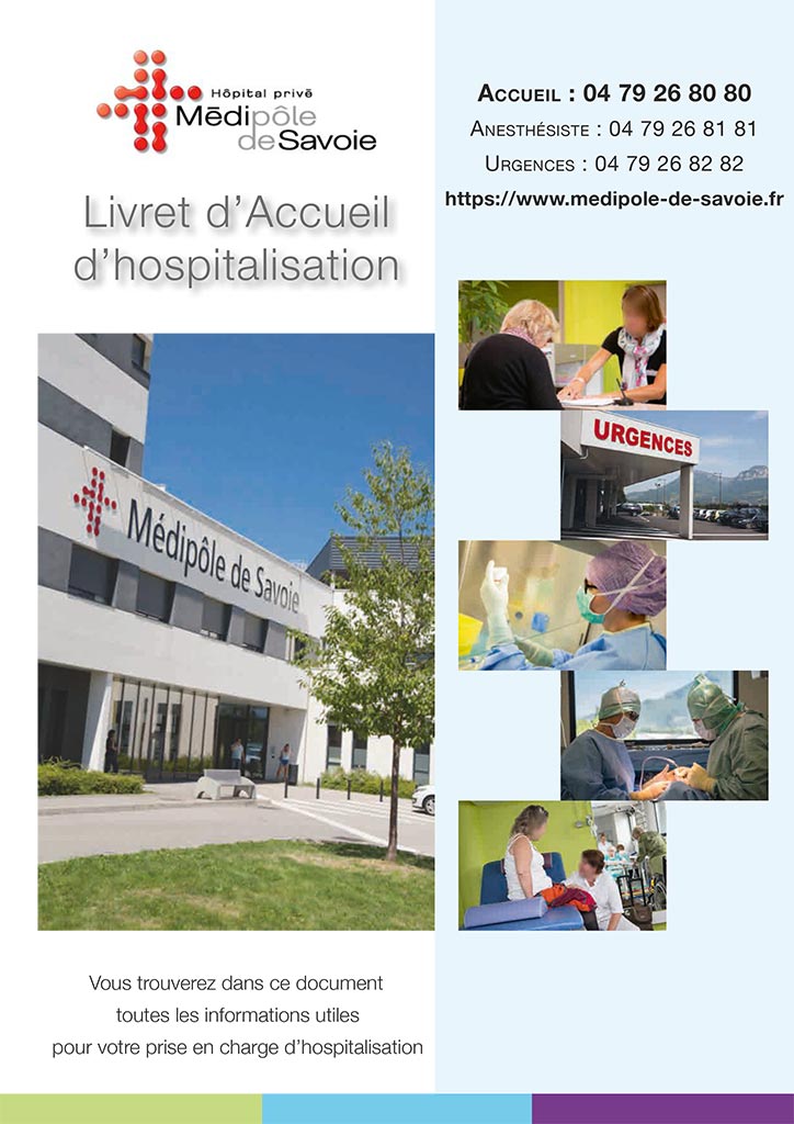 Livret Accueil - Hospitalisation Complète Médipôle Savoie